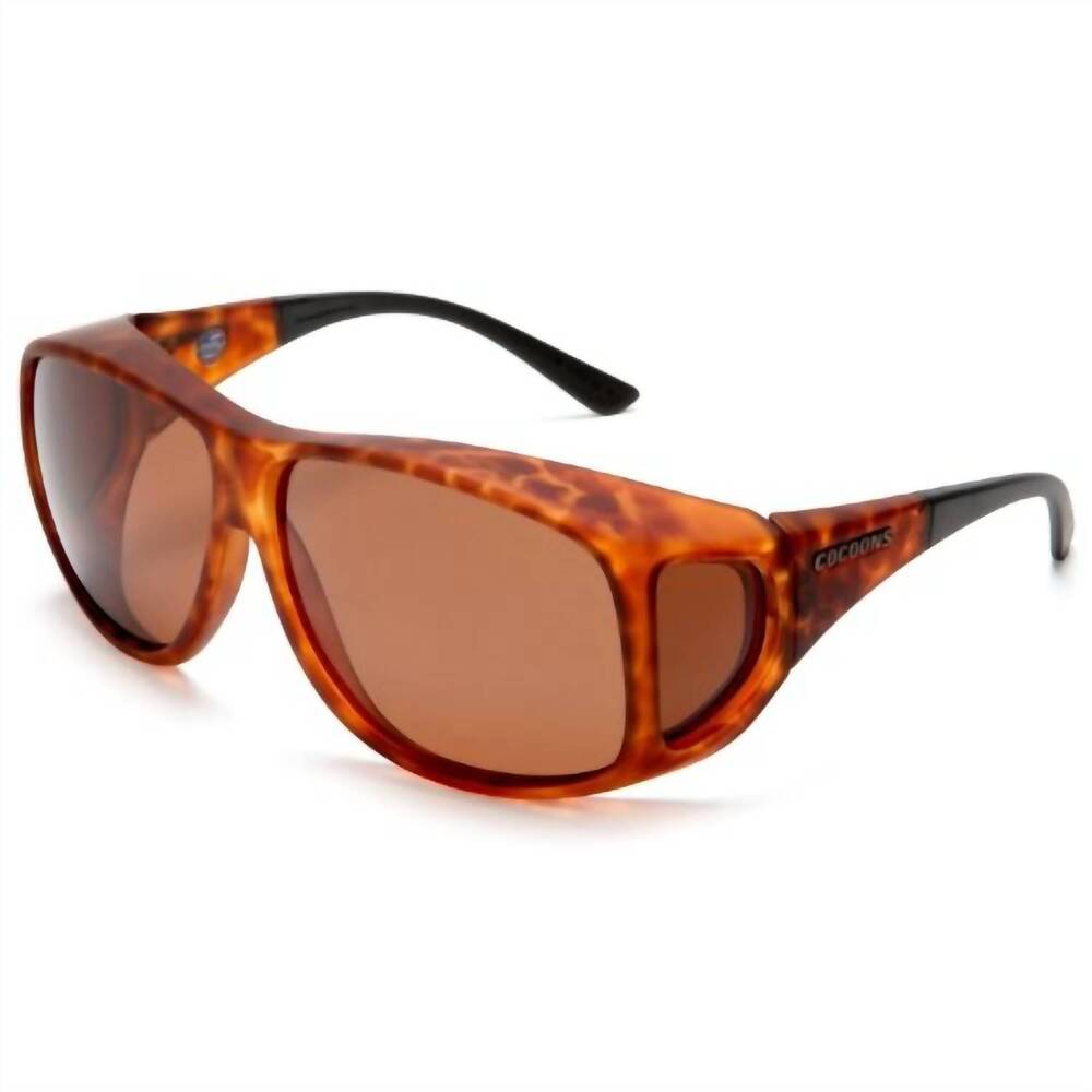 NEW COCOONS unisex aviator xl fitover sunglasses in tortoise/copper
